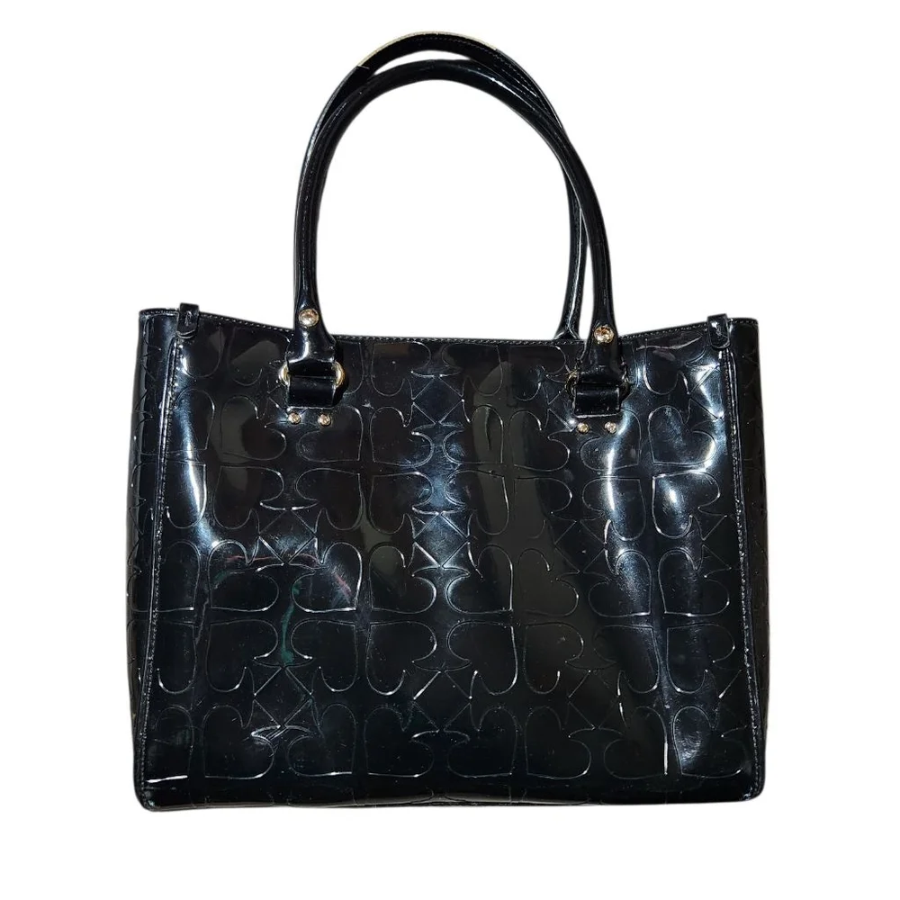 Kate Spade Black Patent Leather Tote Bag Women
